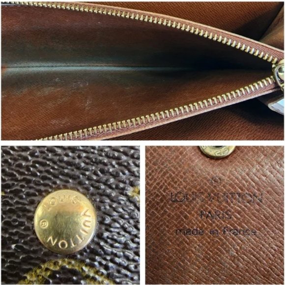 Auc LOUIS VUITTON vintage monogram Sarah long wallet - Picture 8 of 9